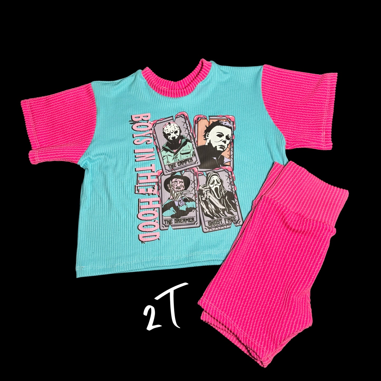 2T scary guys comfy set