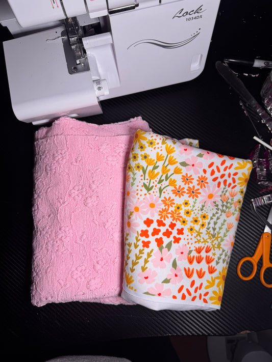 FLORAL + PINK LACE BUNDLE