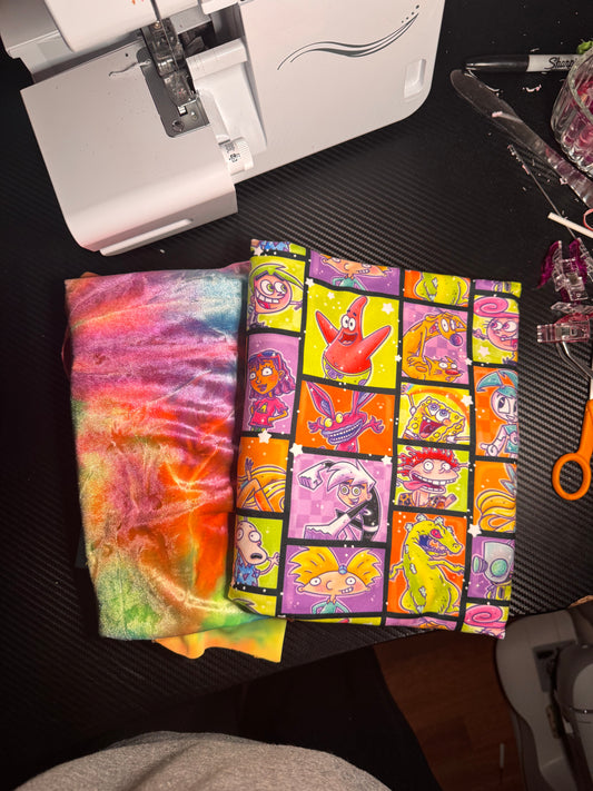 NEON CHARACTERS + TIE DYE VELVET BUNDLE