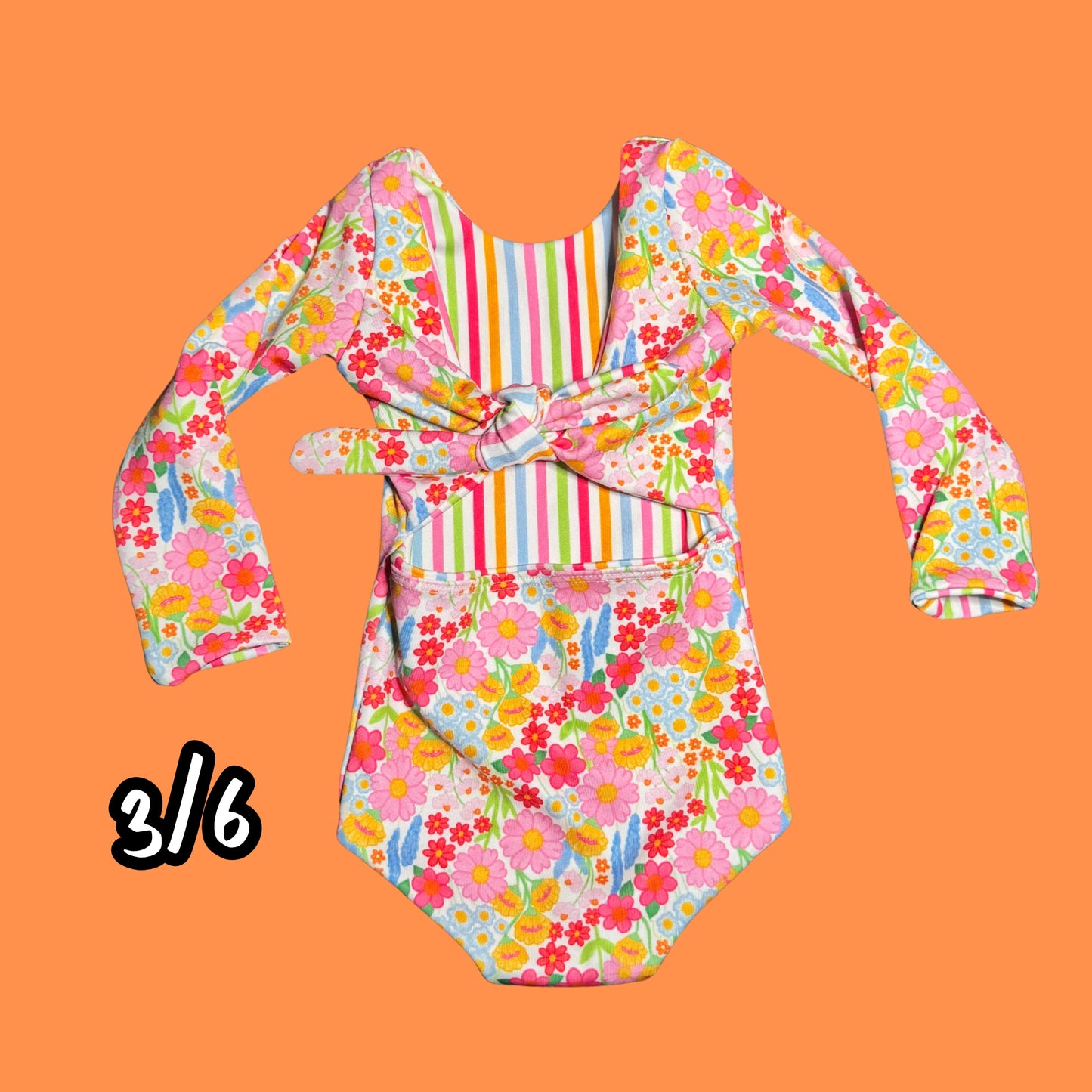 3/6 reversible swim suit