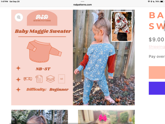 Maggie Sweater (off the shoulder sweater)