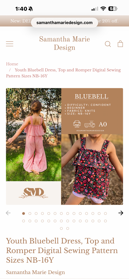 Bluebell (Top/Romper/Dress)